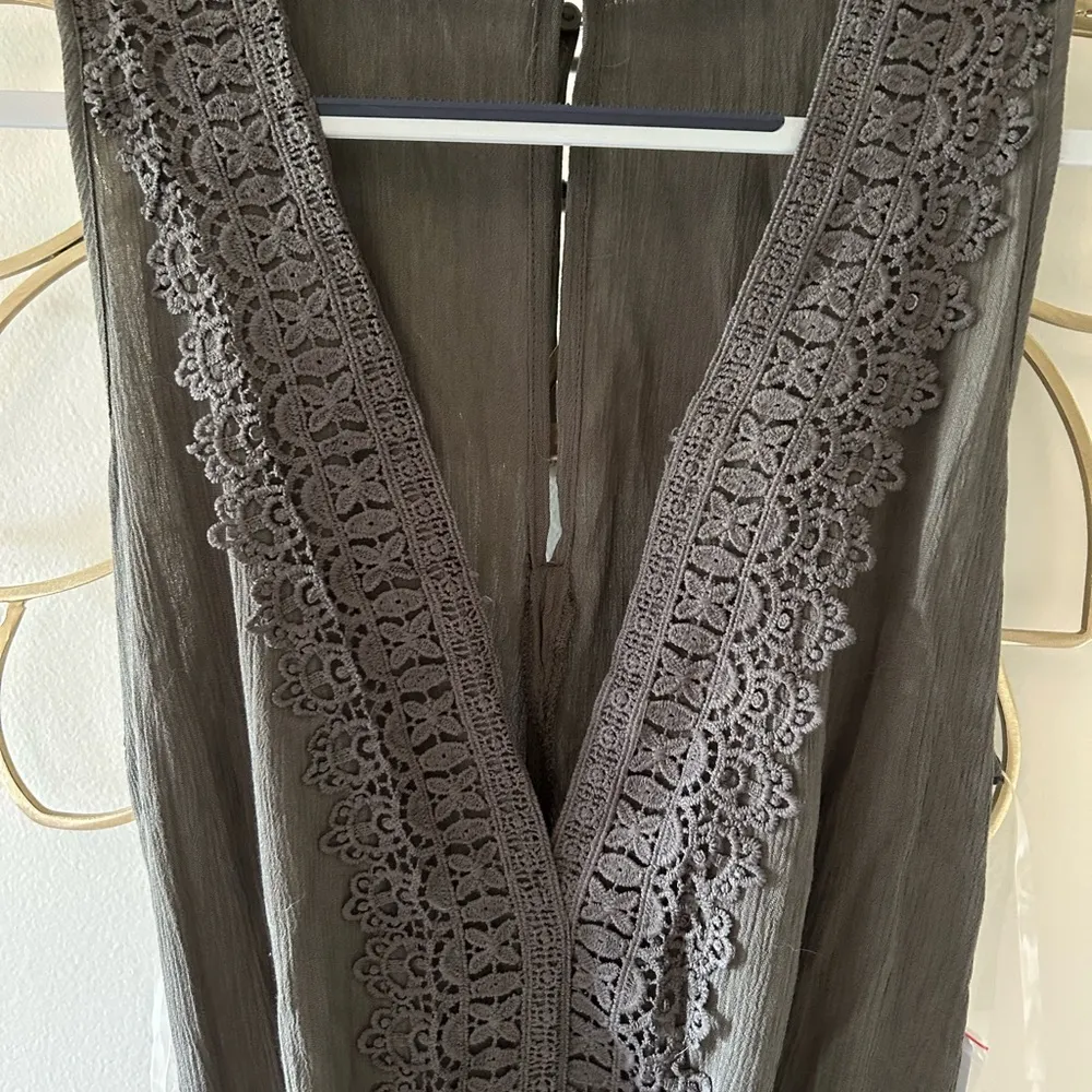 NWT Dark Green/Gray Shorts Romper - Image 5