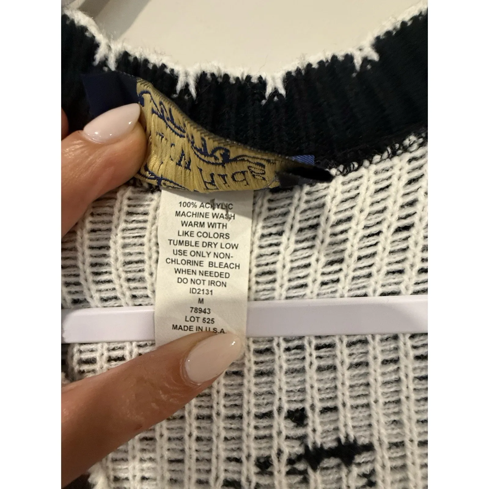 VTG 90 Novelty Willow Ridge Holiday Embroidered Vest Size Medium 2297 - Image 6