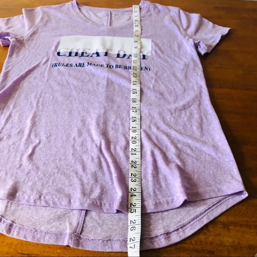 Tek Gear  DryTek Activewear T-shirt, ‘Cheat day’, size small - Image 6