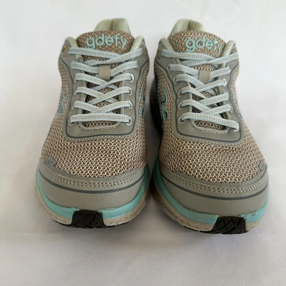 GDEFY Gravity Defyer Mighty Walk Athletic Sneakers Size 7.5 Gray Blue Shoes - Image 11
