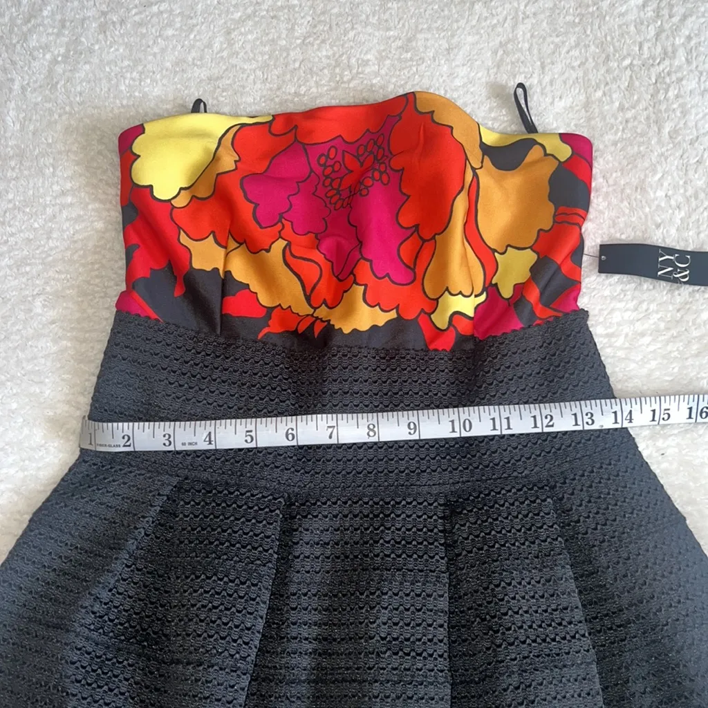 New York & Company Floral Strapless A - Image 5