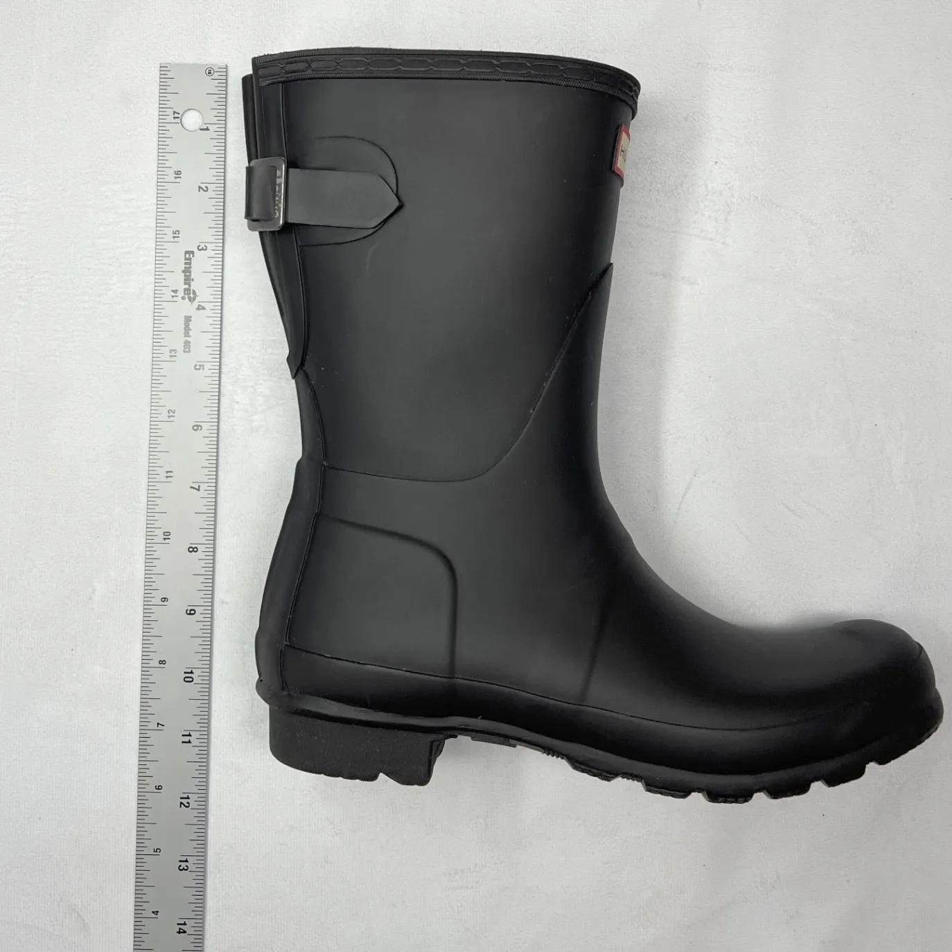 Hunter Original Short Rain Boots Black Women's Size 7 EU38 Waterproof EUC - Image 11
