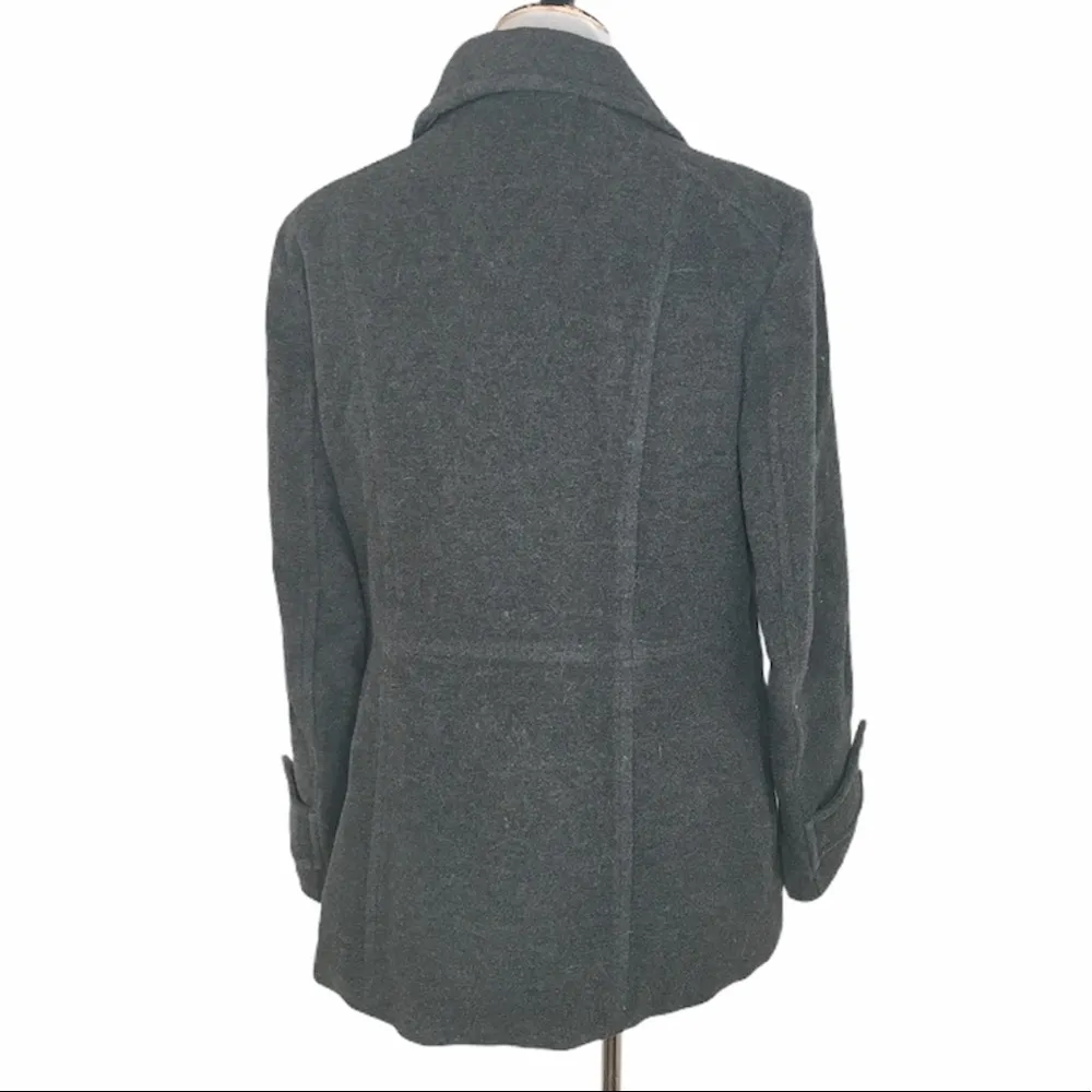 Nautica  Double Breasted Peacoat, Gray, Medium - Image 3