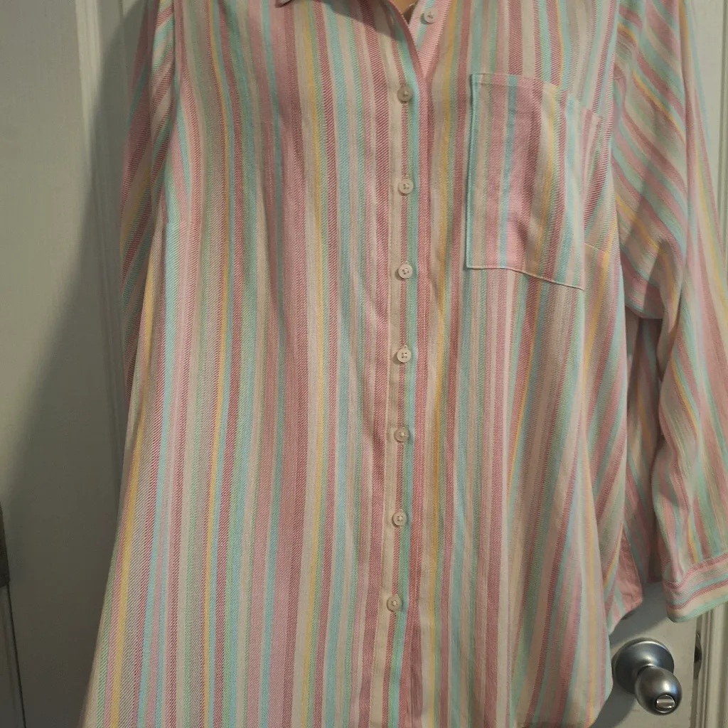 Torrid Sz 3 Striped Button-Up Shirt - Image 12