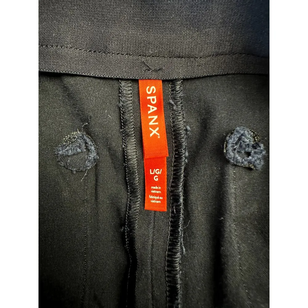 spanx navy blue pull on shorts women's size large - Image 3