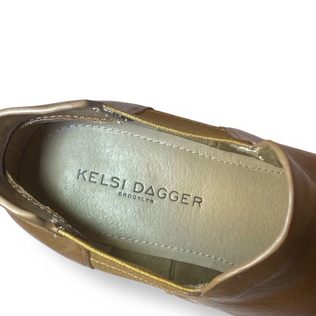 Anthro Kelsi Dagger Brooklyn Crestone Leather Cut Out Ankle Booties Size 6 - Image 5