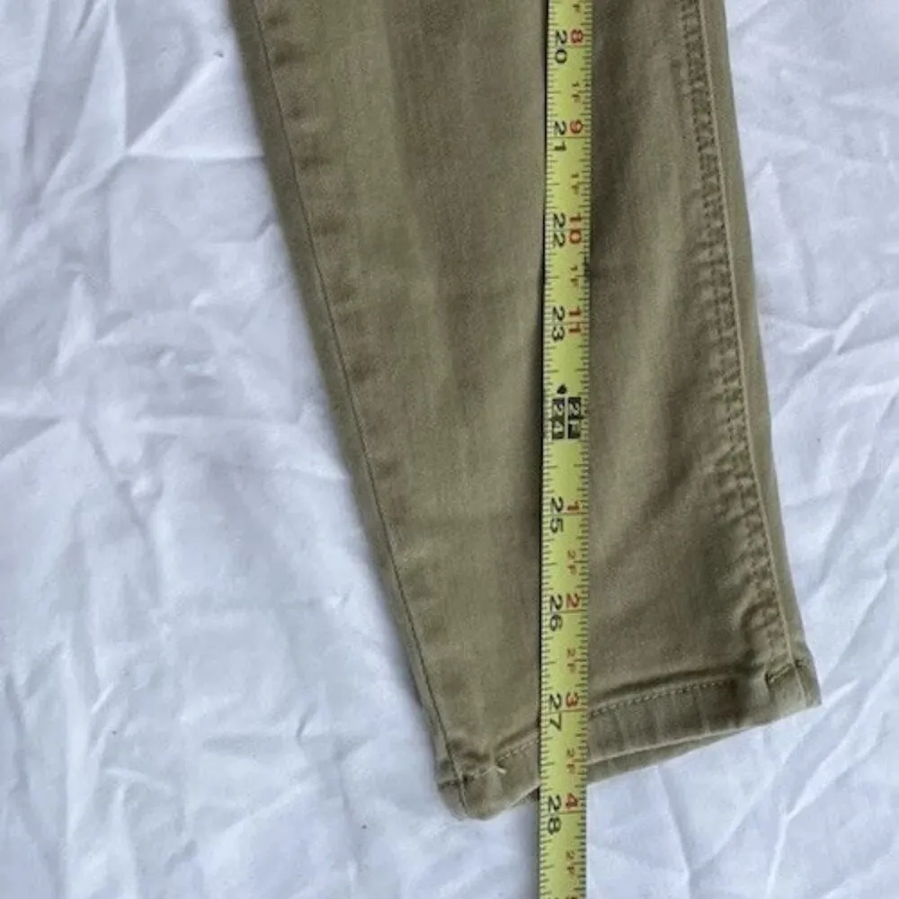 Zara Women’s Size 6 Basic Denim Tan Brown Distressed Jeans Z1975 - Image 7