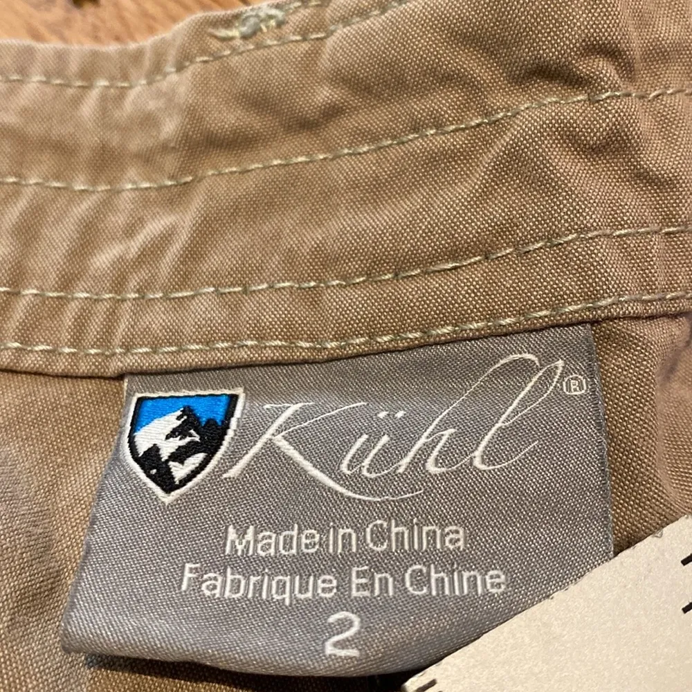 KUHL Women’s Kurve Free Range Shorts Hiking Camping Gorpcore Sand Tan Size 2 - Image 3