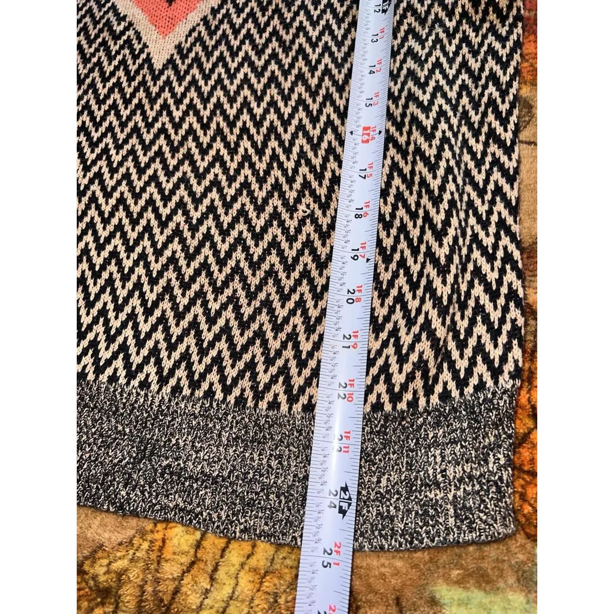 Urban Outfitters Ecote Intarsia Pullover Sweater womens M Geo Aztec Tribal Print - Image 8