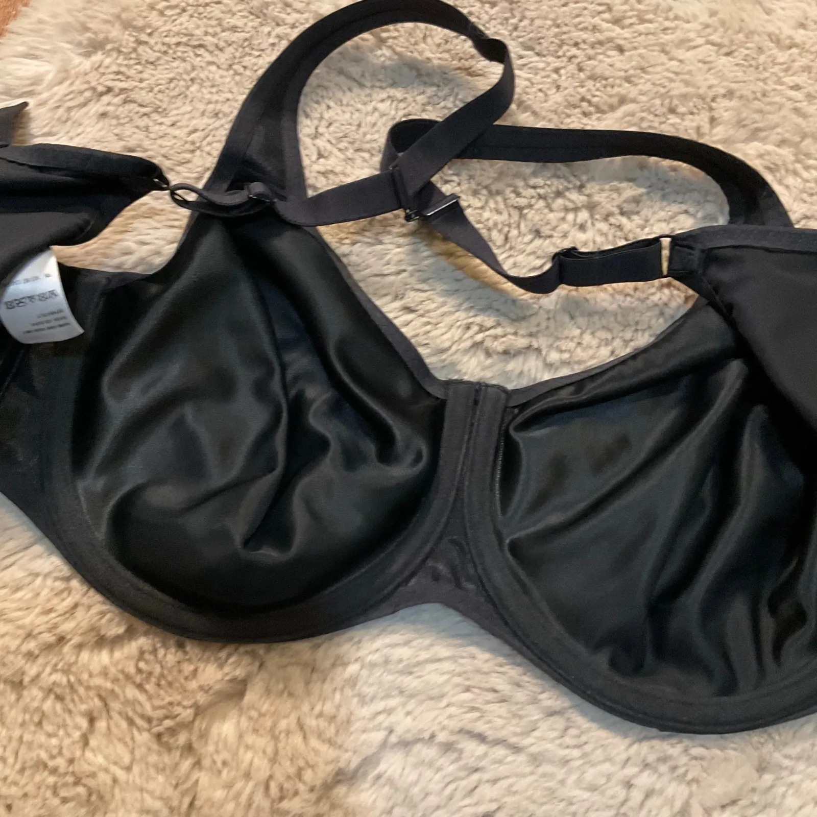 Fantasie Aura Molded Black Bra 38G J Hook Back Converts‎ Razor Back Support Size undefined - Image 4