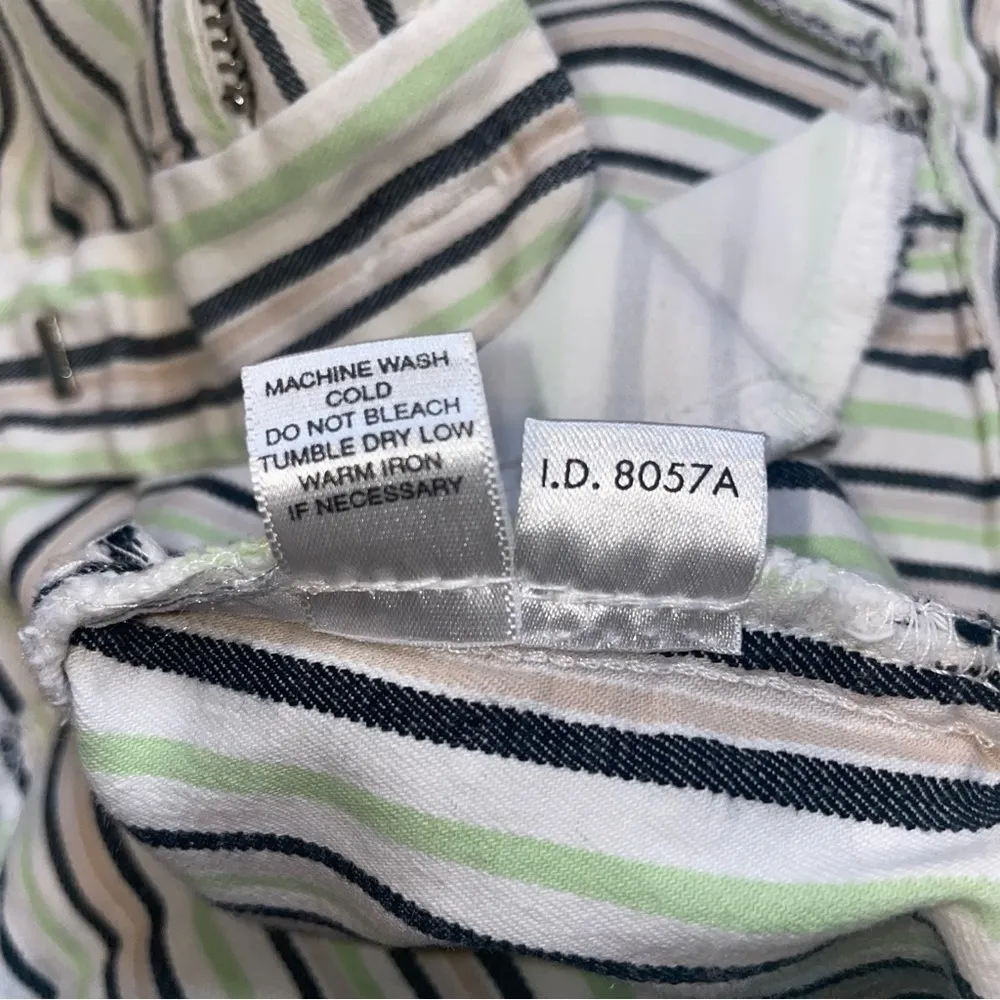 Ann Taylor LOFT Marisa Striped Cropped Pants | Size 4 | Nautical Preppy Resort - Image 11