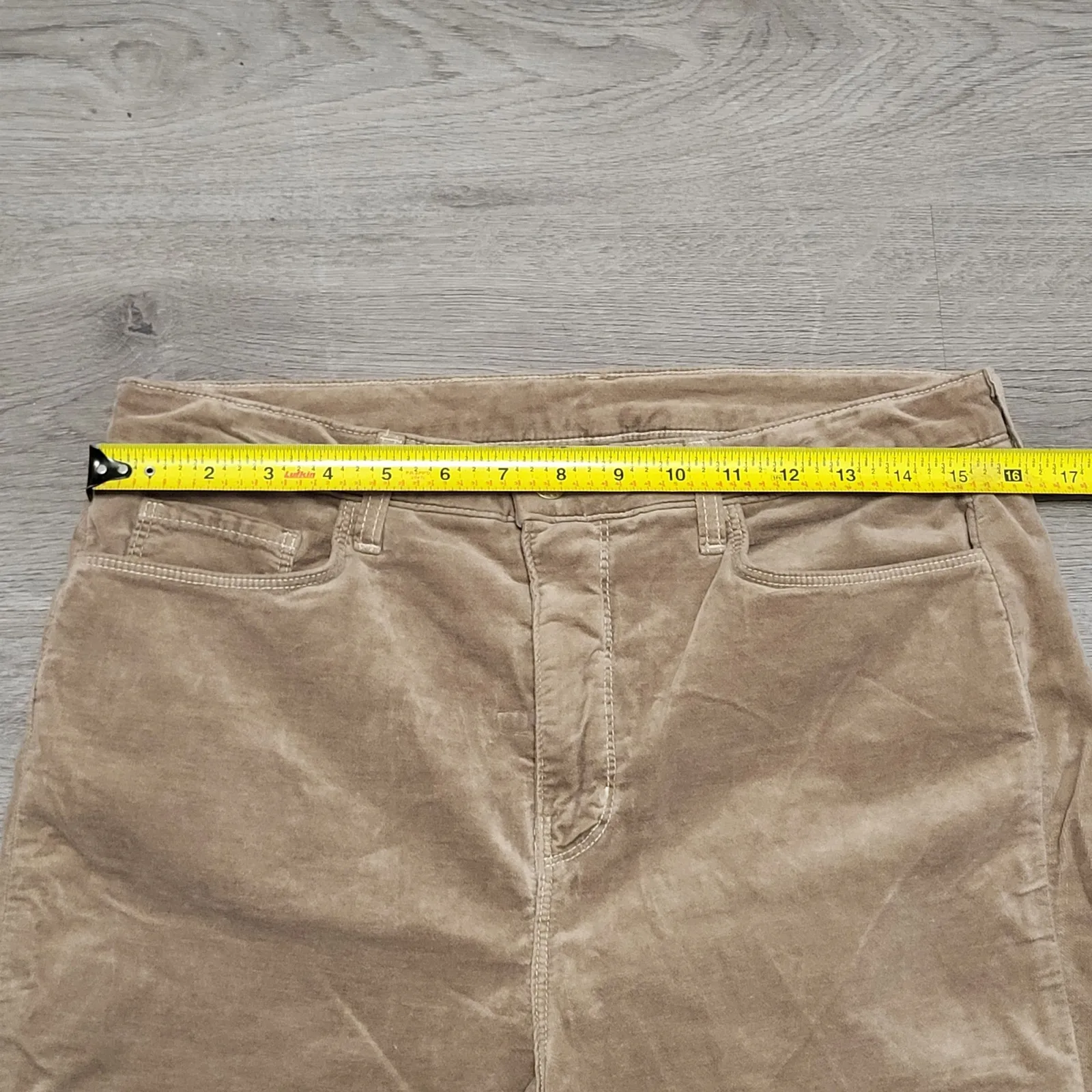 L'AGENCE MONIQUE Ultra High Rise Skinny Corduroy Pants Dark Cappuccino Size 31 - Image 7