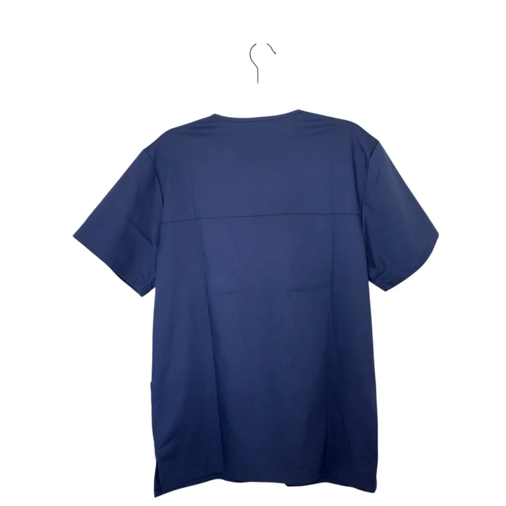Cherokee Authentic Workwear Professional Durable 2 Way Stretch Blue Scrub Top S - Image 2
