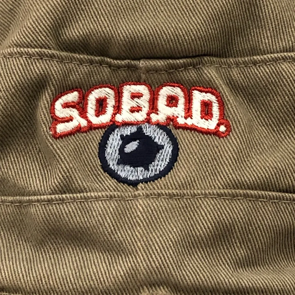 S.O.B.A.D Operation SpyGirl Six Flags Great America Olive Distressed Private Hat - Image 3