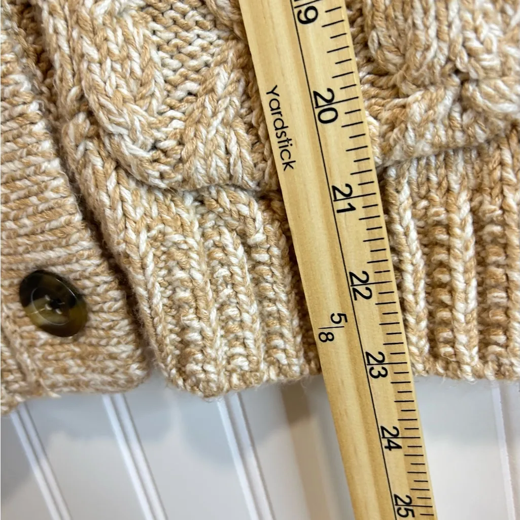 Talbots women  Tan Cable Knit coat. - Image 11