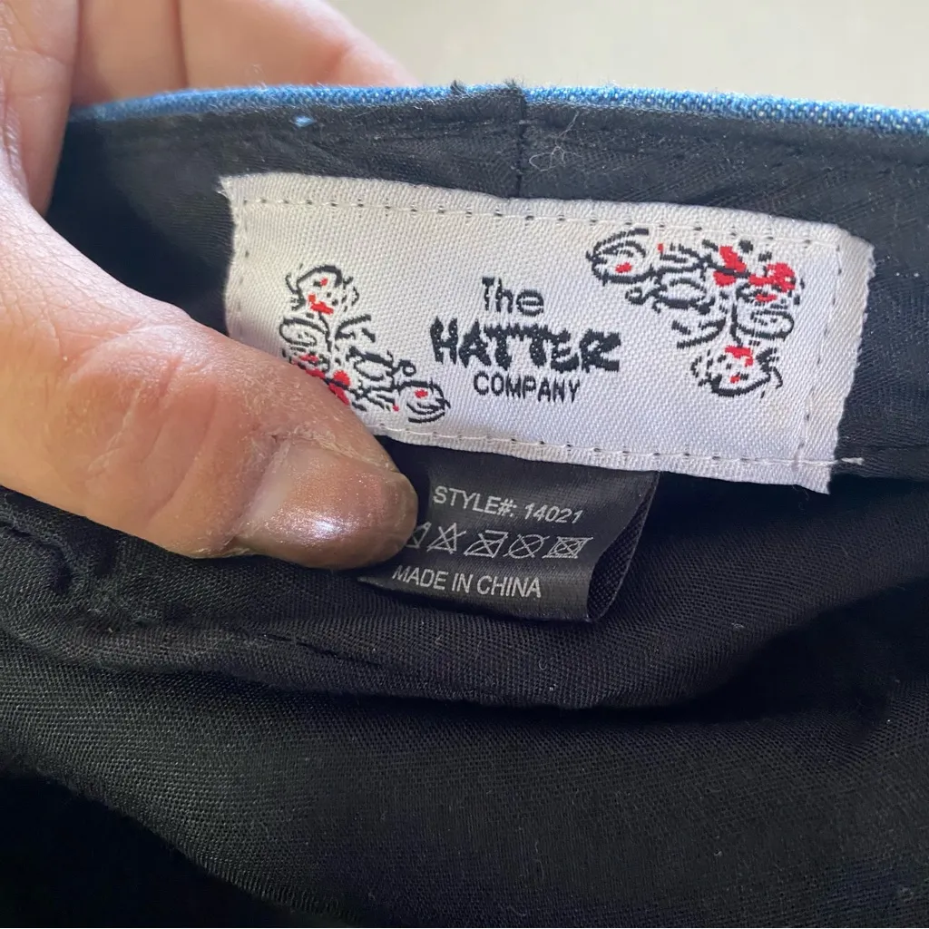 The Hatter Co. Chambray Quiet Luxury Coastal Fisherman Nautical Boating Cap Blue - Image 6