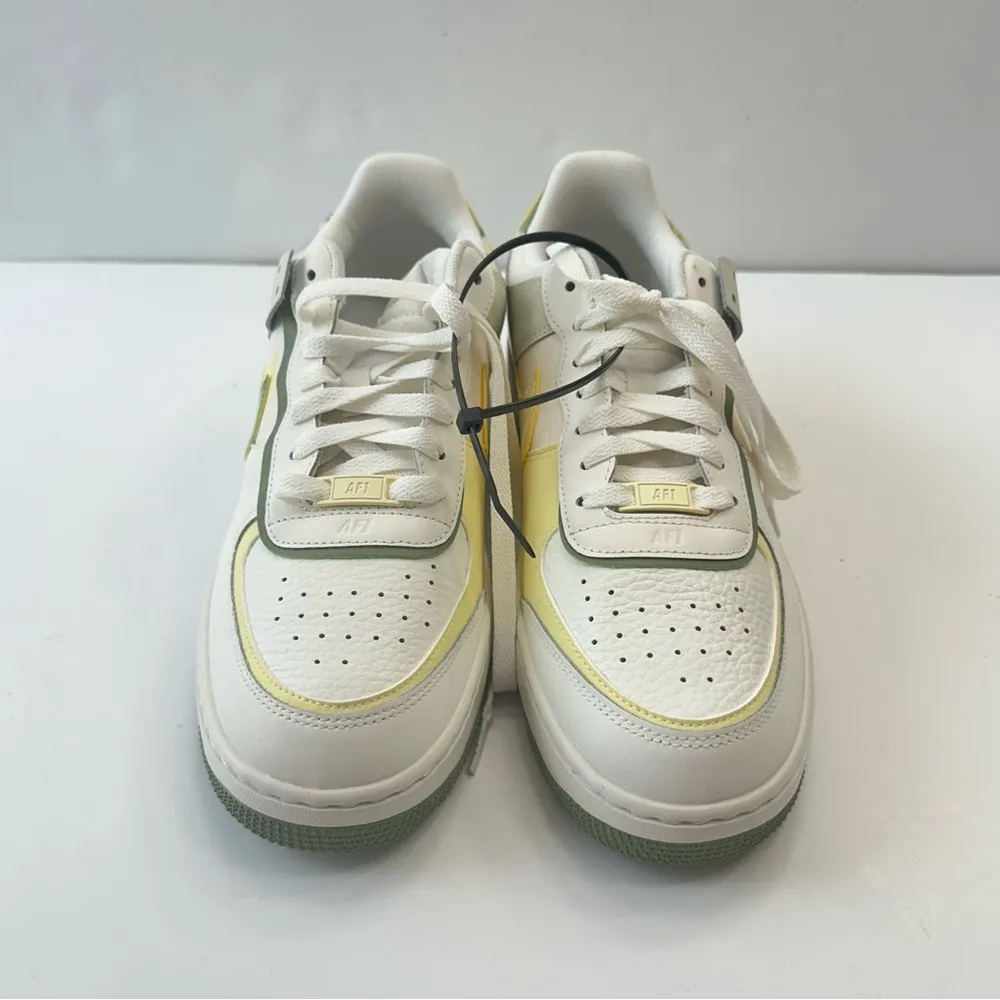 NWT Nike Air Force 1 Shadow Womens Size 10 Shoes Sail Oil Green Leather Sneakers - Image 3