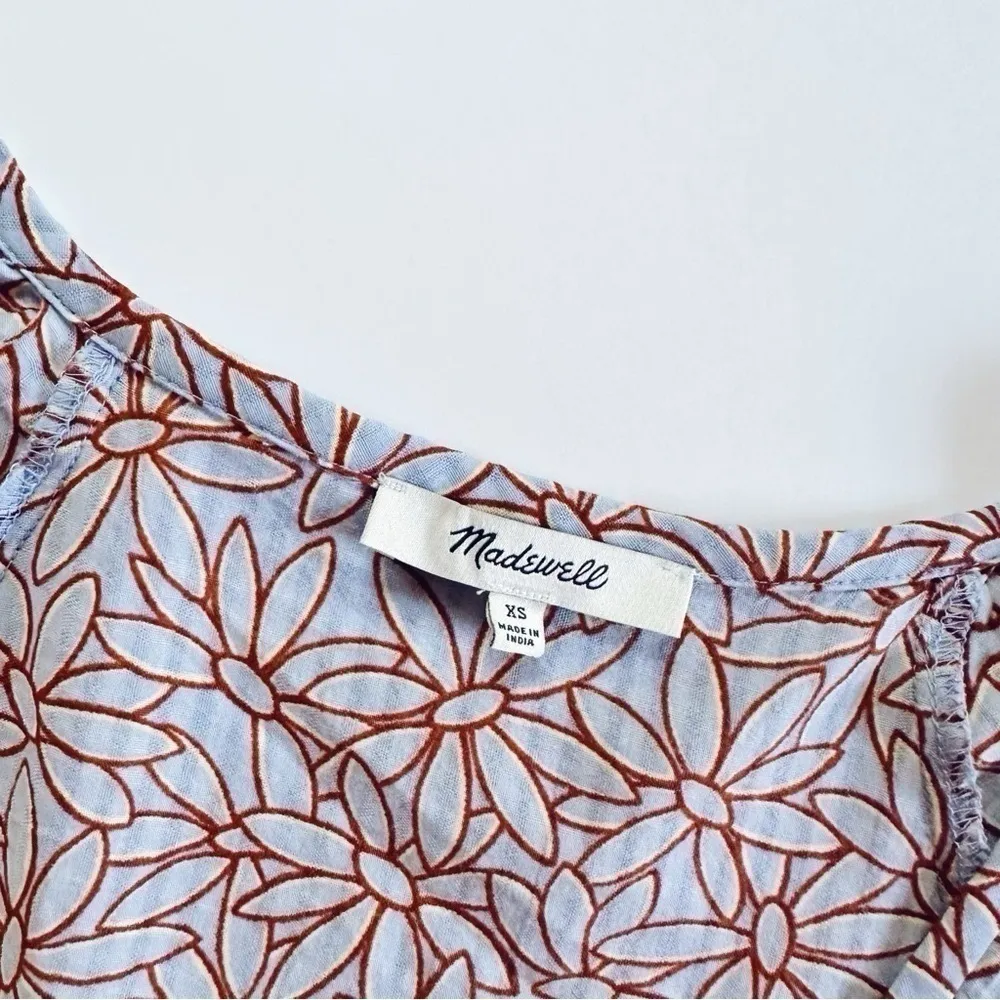 NEW Madewell Women’s Marianna Puff-Sleeve Midi Dress in Dream-On Daisies - Image 6