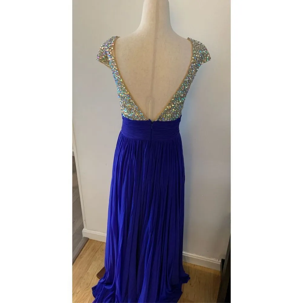 Prom dress blue  long blue dress prom or fancy dress up event size 6 - Image 5
