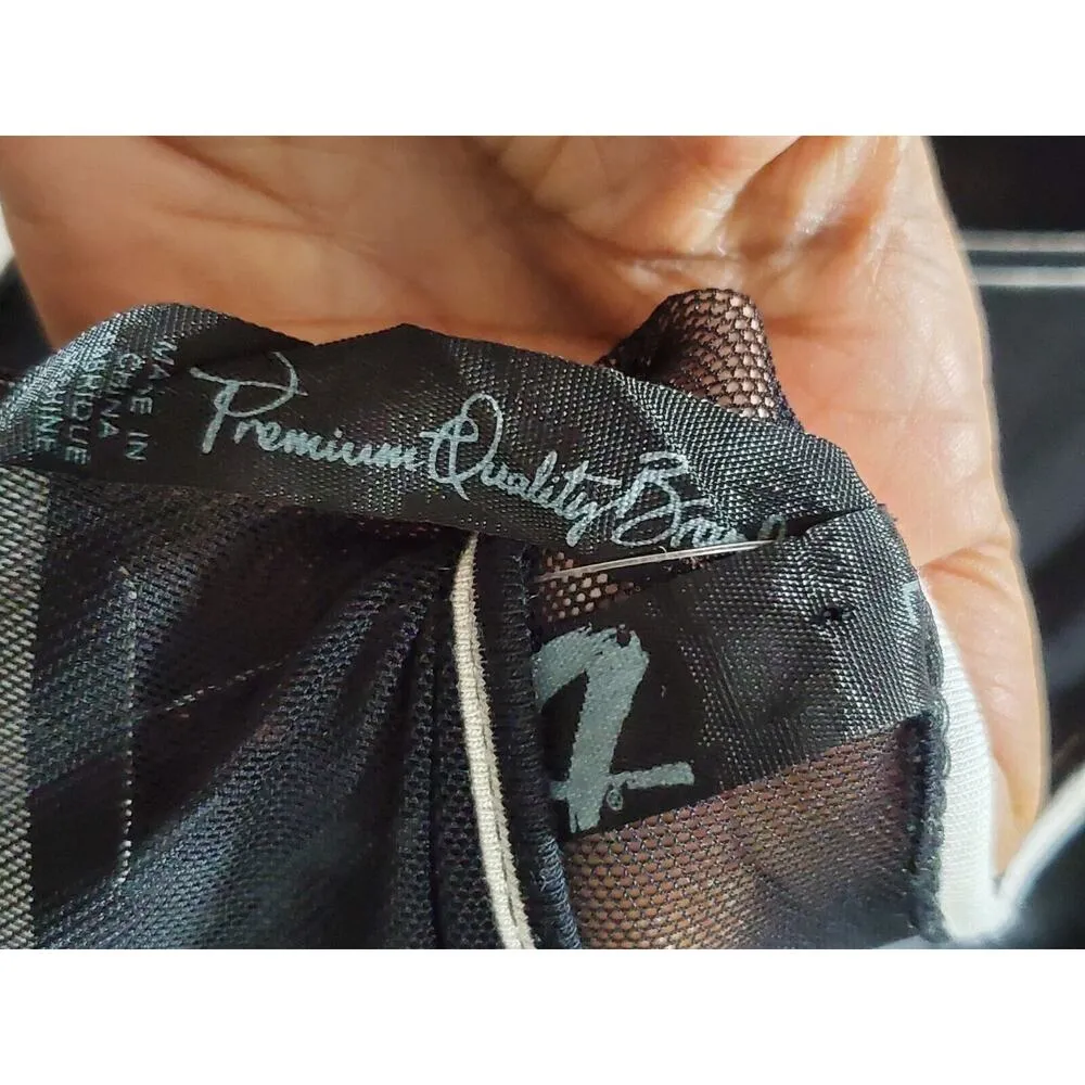 Seven7 Women's Black & White Rayon Round Neck Sleeveless Long Maxi Dress Size L - Image 9