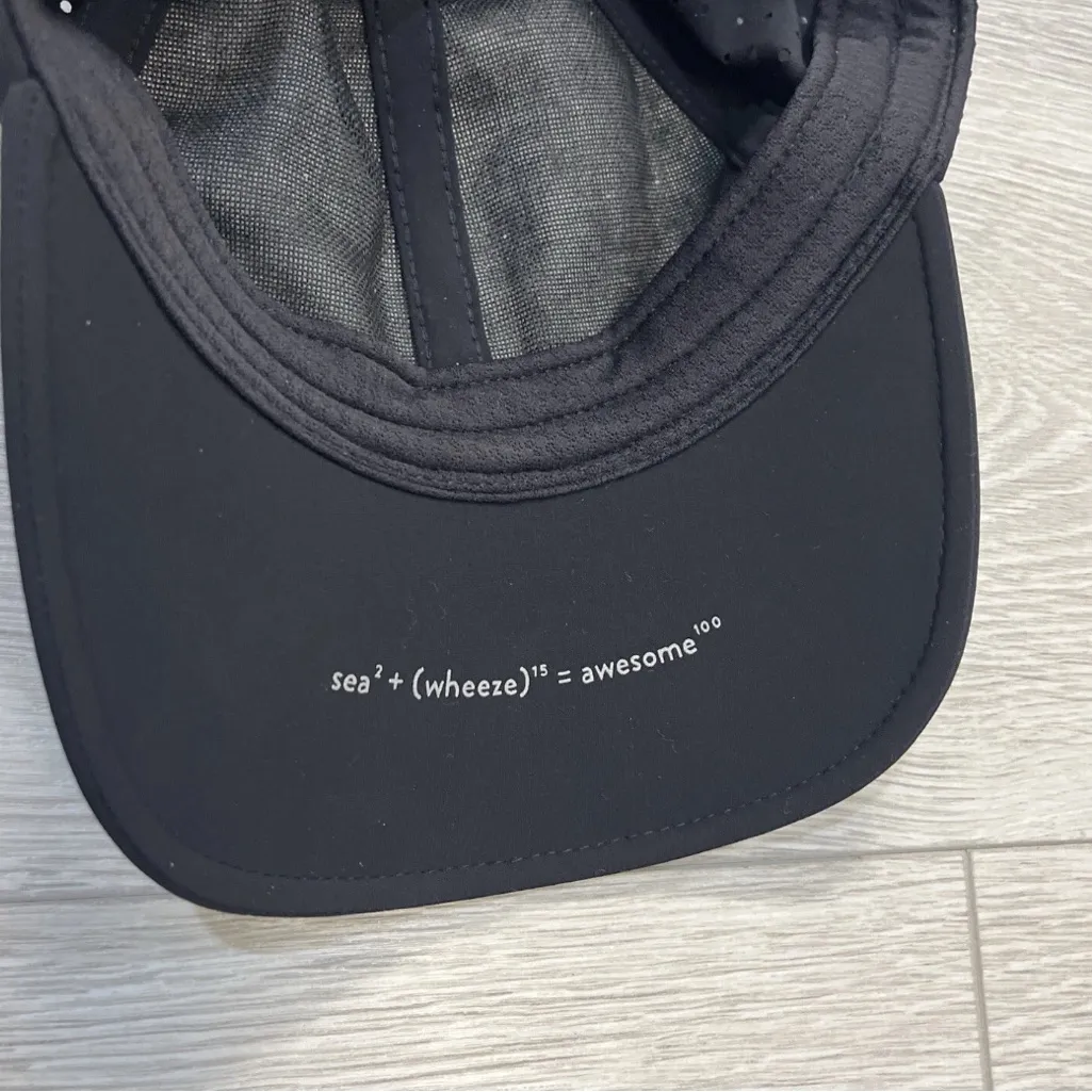 Lululemon Athletica Seawheeze 2015 Baller Finisher Runners Adjustable Hat Black - Image 5