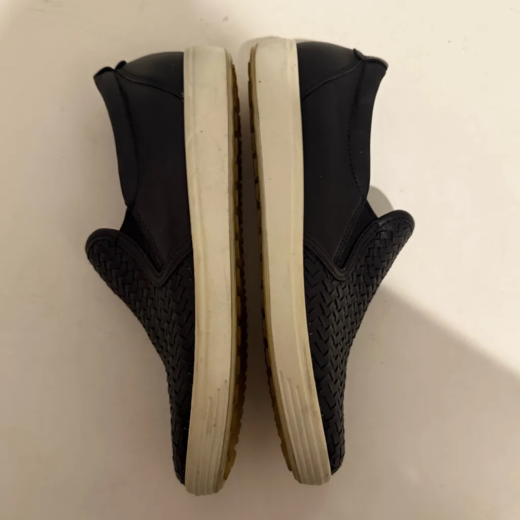 ECCO Soft 7 Black Woven Leather Slip-On 2.0 Sneakers EU 38 / US 7-7.5 - Image 8