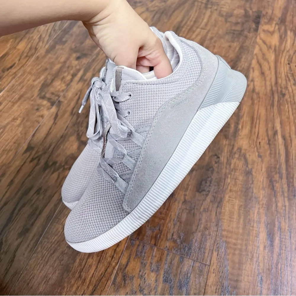 SOREL • Out 'N About III Plus Lace Sneaker waterproof suede leather Dove taupe - Image 9