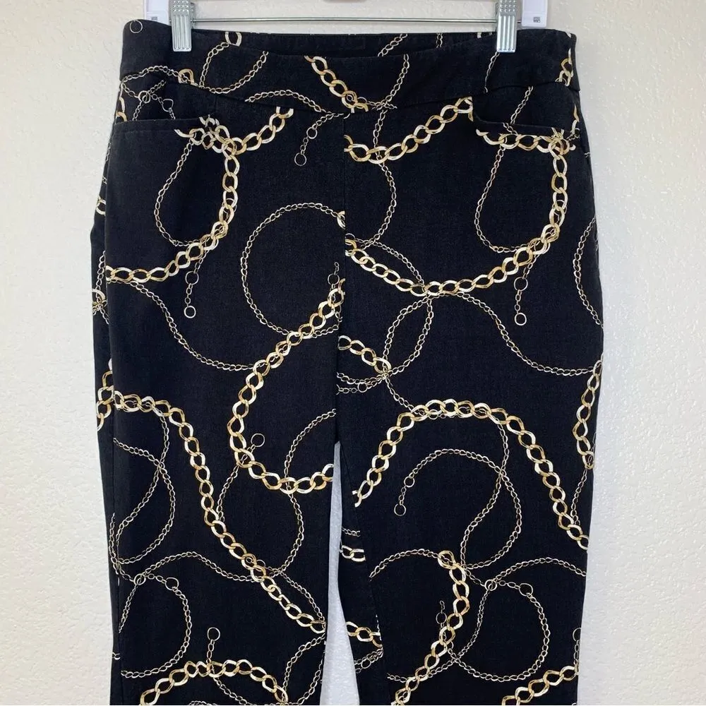 Chico’s Women’s Size 10 Brigitte Chain-Print Ankle Pants - Image 4