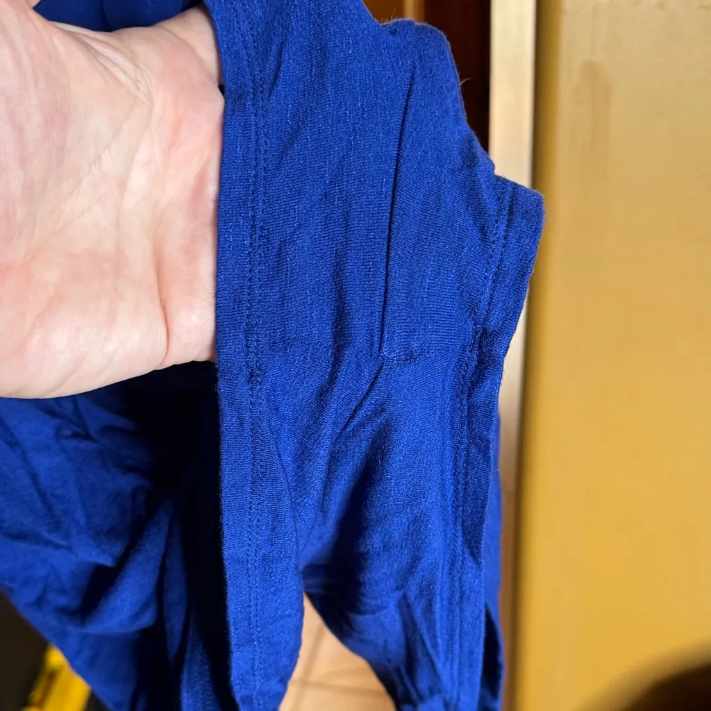 Pink Rose Vibrant Blue Sleeveless Romper Size Small - Image 5