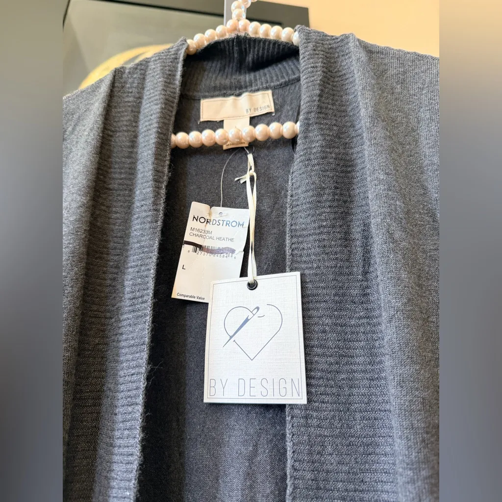 Nordstrom By Design Women's Gray Long Cardigan - Image 3