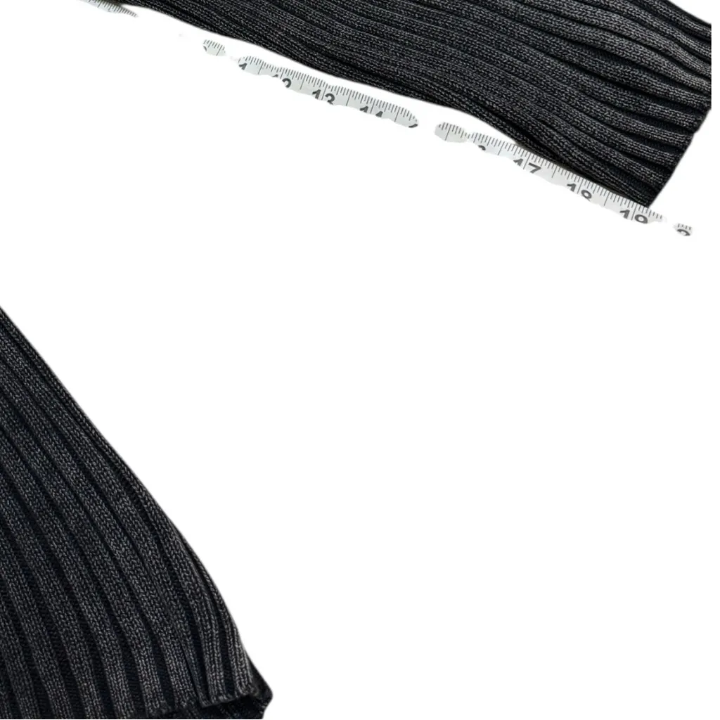 Arizona Y2K Ribbed Longline 1/4 Zip Mock Neck Sweater - Image 9