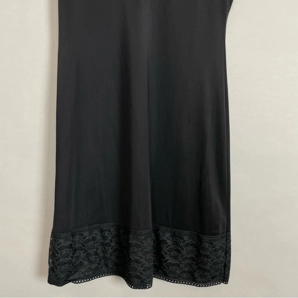 Vintage Full Slip Black Lace Sissie Women Lingerie Retro‎ Pin - Image 7