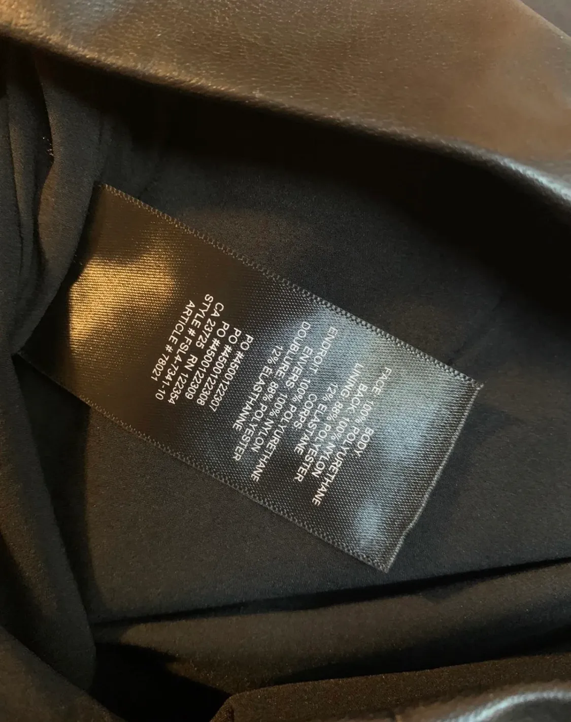 Aritzia Black Leather Mini Skirt - Image 5