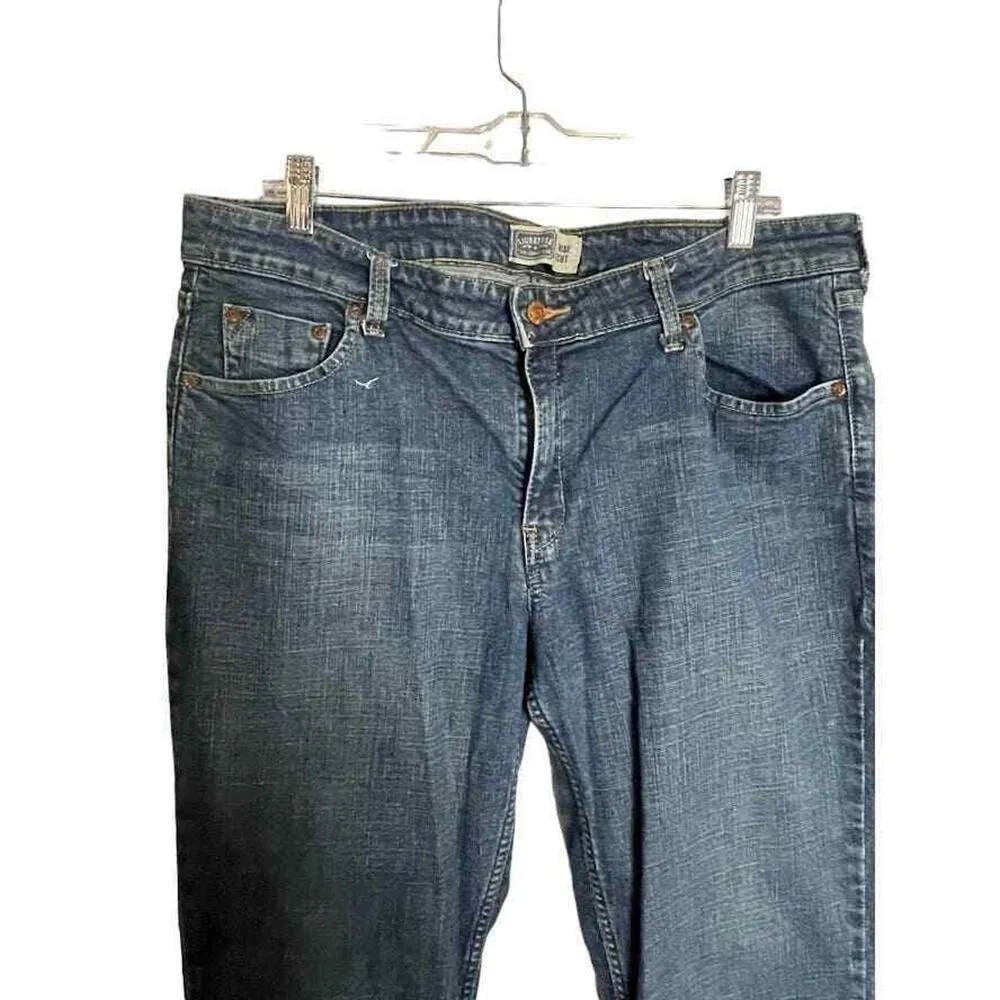 Signature Levi Strauss Women's Low Rise Boot Cut Jeans Size 16M Blue - Image 2