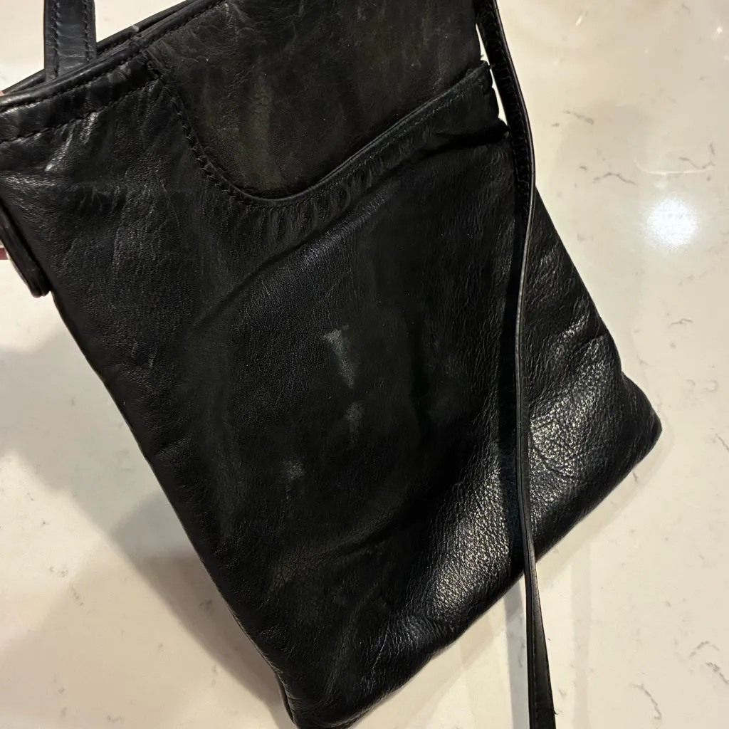 Margot Black Genuine Leather Crossbody Bag - Image 3