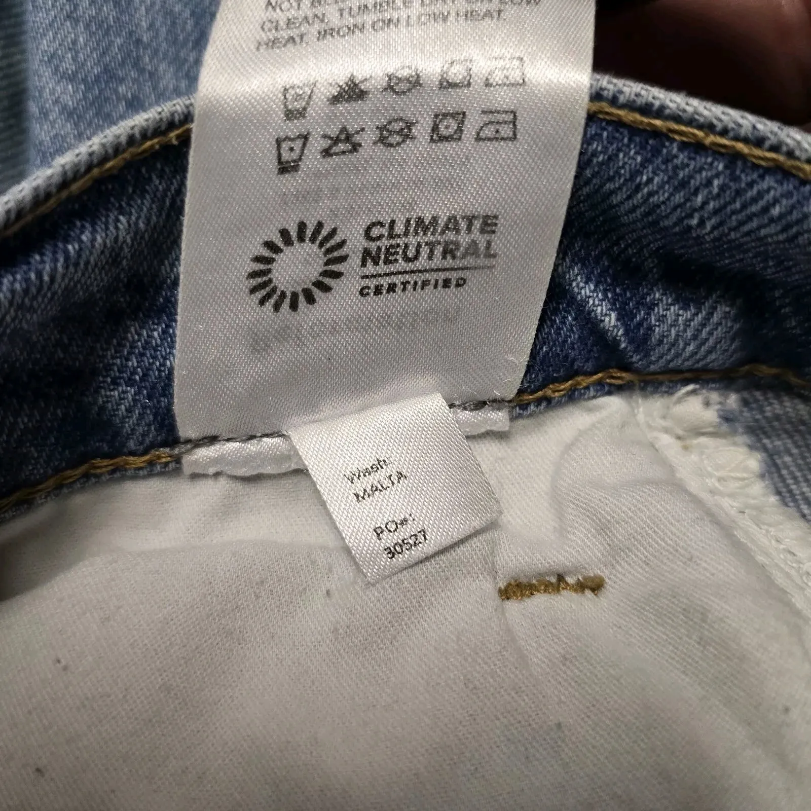 Reformation Jeans Liza Ultra High Rise Straight Cropped Jeans Malta Sz 27‎ - Image 5