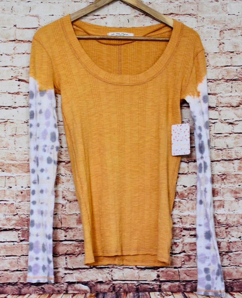 FP We the free | Amber Combo Scoop Neck Big Sur Copper Long Sleeve  - Image 3