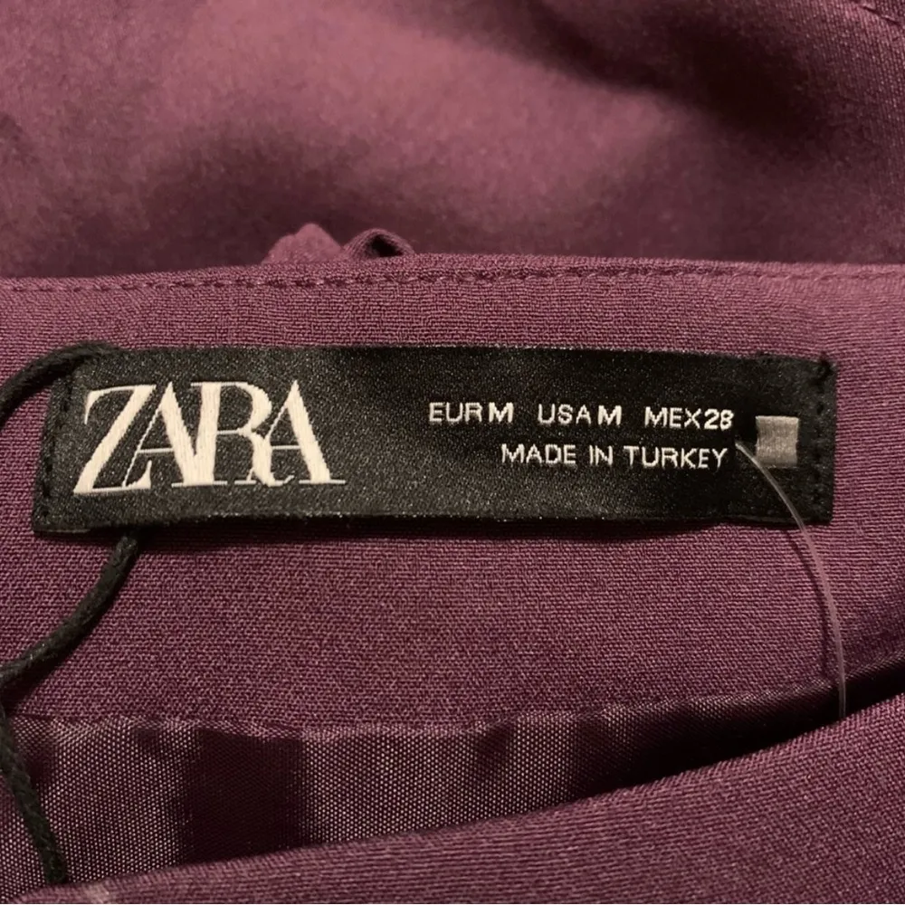 Zara belted A-line skirt shorts purple plum skorts women’s Size Medium - Image 7