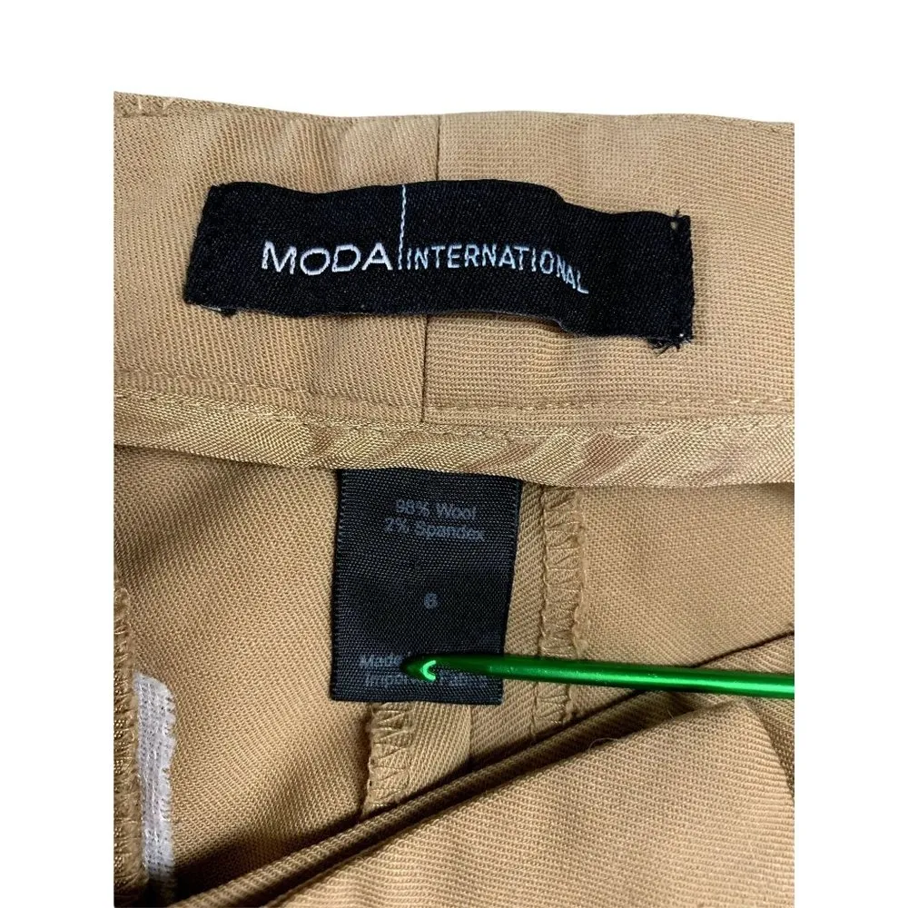 Moda International Women's Casual Pants Brown Size 6 - Image 3