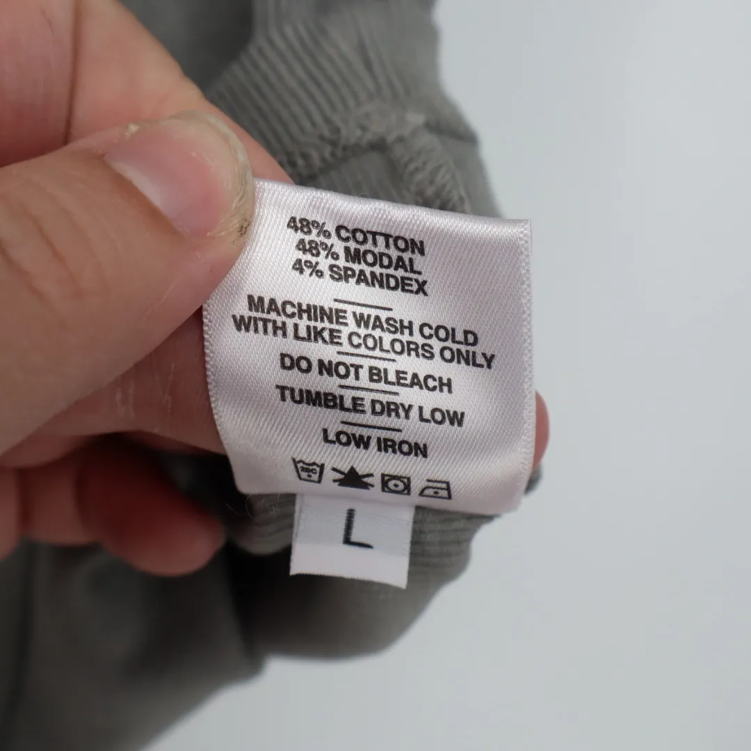 American Giant Women's Luxe Rib Square Neck Tee Silent Storm Size L Made In USA Gray Size L - Image 4