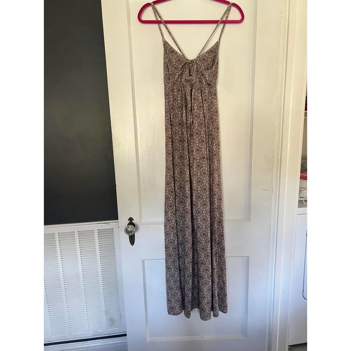 O'Neill Women's XS Floral Maxi Dress with Spaghetti Straps - Image 2