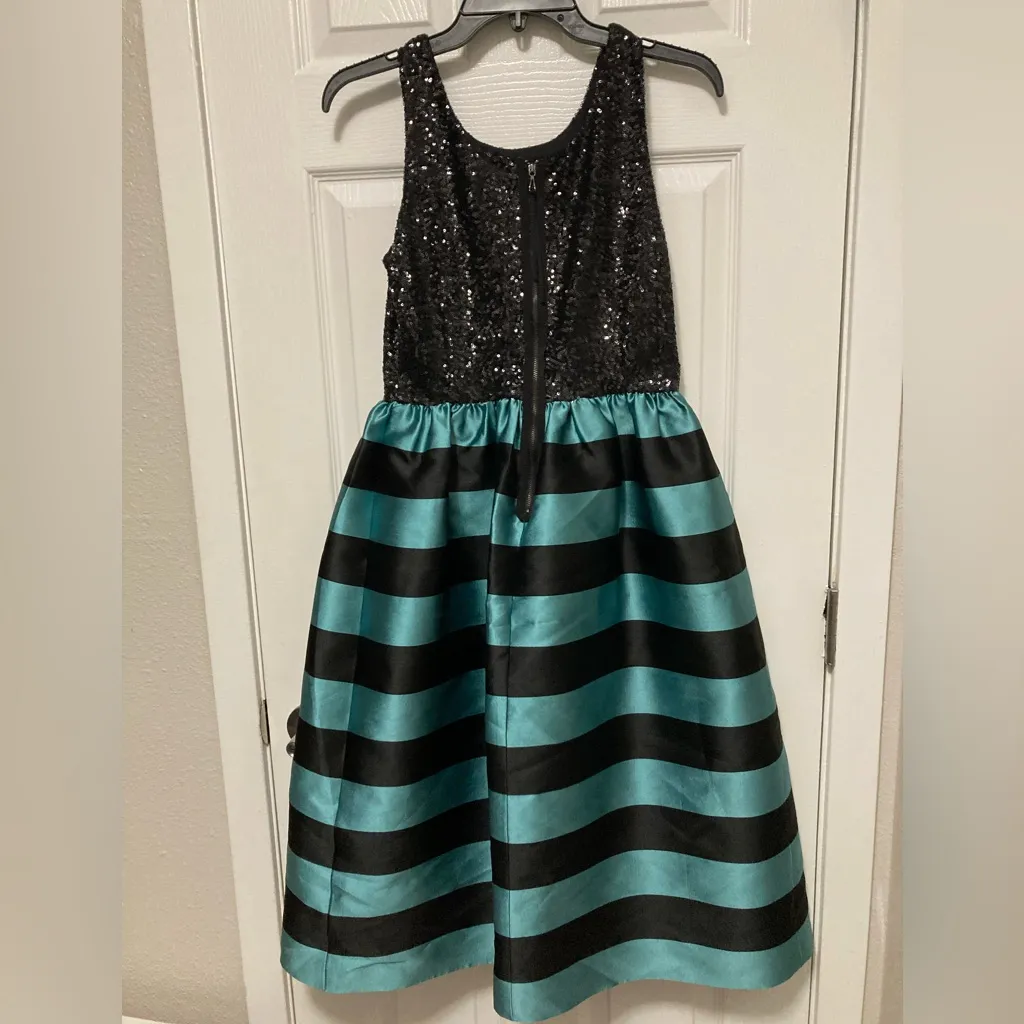 Anthropologie Leifsdottir Starlit Stripes Sleeveless Sequin Top Tea Midi Dress - Image 13