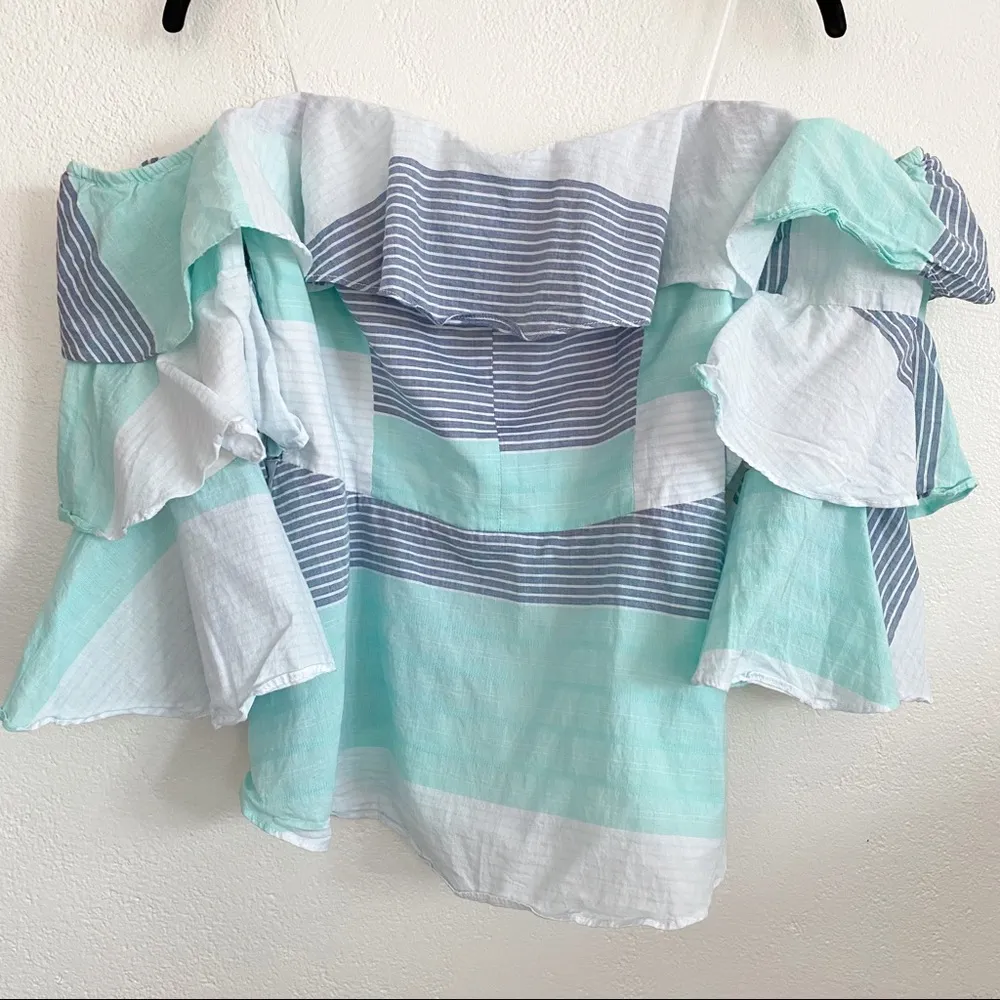 Amanda Uprichard Off the Shoulder Ruffle Top Size Medium - Image 2