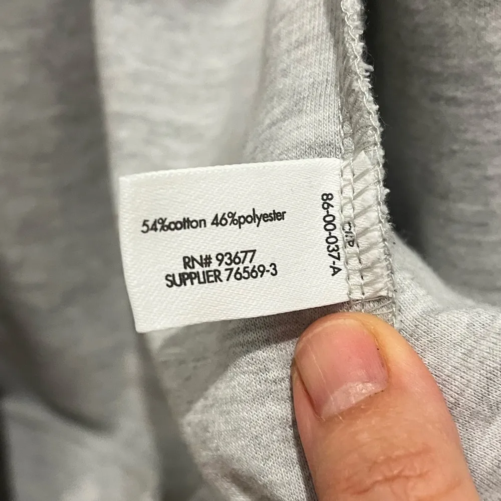 Gray women’s size L hoodie with zipper gently worn Size L - Image 5