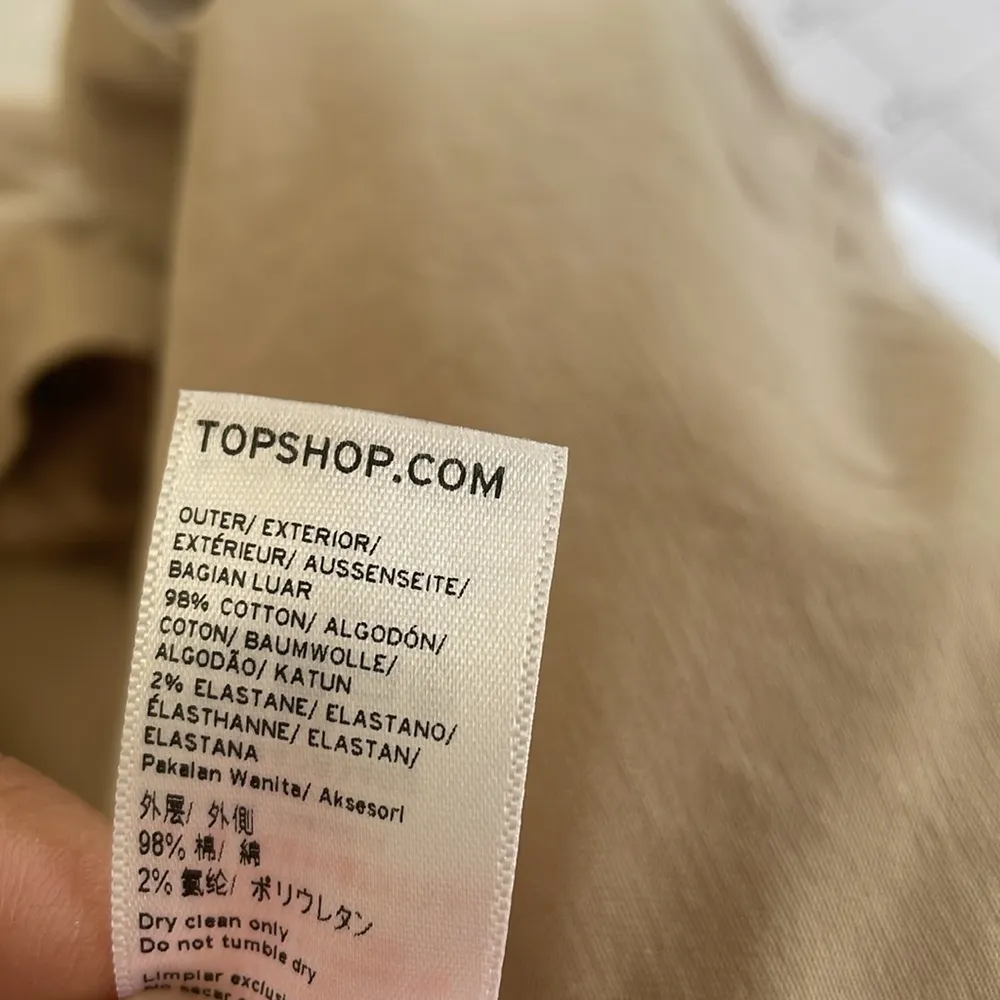 Gorgeous Tan Topshop Long Buttoned Trench Coat - Image 11