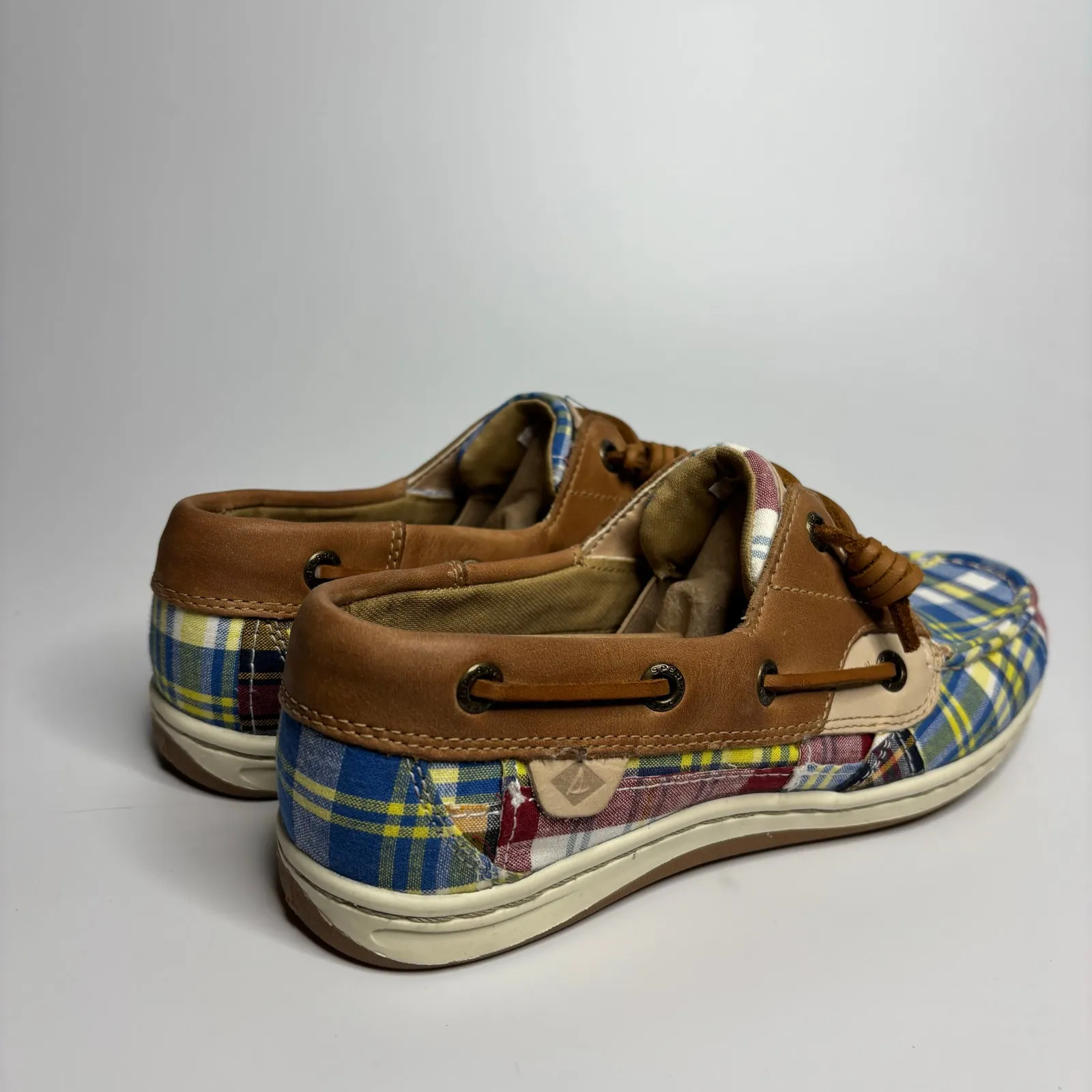 Sperry Women’s Songfish Prep Madra Plaid Boat Shoes - Image 5