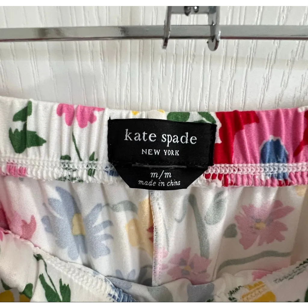 Kate Spade Floral Pattern Two Piece Long Sleeve Button Up Pajama Set - Image 6