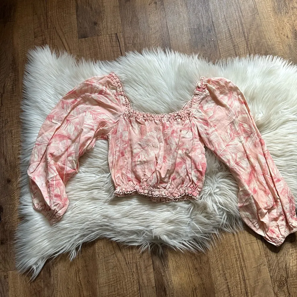 SHOW ME YOUR MUMU Claudia Pink Floral Crop Top - Image 6