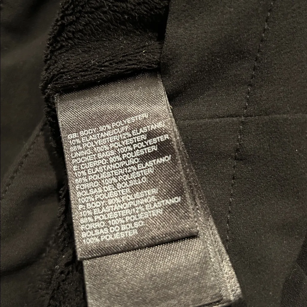 NORTH FACE black fleece lined wind wall jacket - Image 6