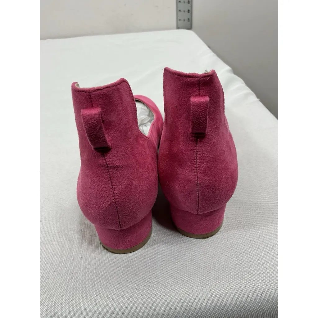 Womans Hehainom Jenna Slipon Pumps Size 5 Pink Small Heel Round Toe - Image 5